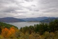 Bicaz Dam, Ruginesti village, Romania Royalty Free Stock Photo