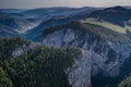 Bicaz gorge seen from a drone