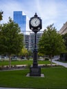 Bicentennial Park in Oklahoma City - downtown district Royalty Free Stock Photo