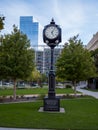 Bicentennial Park in Oklahoma City - downtown district - OKLAHOMA CITY - OKLAHOMA - OCTOBER 18, 2017 Royalty Free Stock Photo