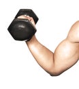 Bicep curl Royalty Free Stock Photo