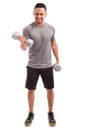 Bicep curls with dumbbells