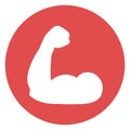 Bicep Isolated Vector Icon that can be easily modified or edit