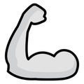 Bicep Isolated Vector icon which can be easily modified or edit