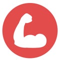 Bicep Isolated Vector icon which can be easily modified or edit