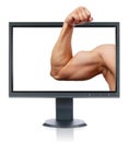 Biceps and monitor