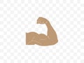 Biceps, muscle icon. Vector illustration, flat design