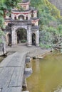 Bich cave temple gate. Ninh Binh. Vietnam