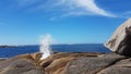 Bicheno Blowhole, East Coast, Tasmania, Australia.