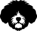 Bichon Frise Black Silhouette Generative Ai