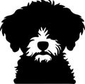 Bichon Frise Black Silhouette Generative Ai