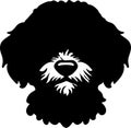 Bichon Frise Black Silhouette Generative Ai