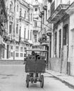 Bici taxi bike taxi on street in Havana Royalty Free Stock Photo