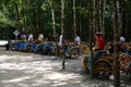 Bici taxi in Coba, Mexico