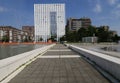 Bicocca square in Milan, Italy Royalty Free Stock Photo