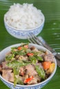 Bicol Express with Rice Royalty Free Stock Photo