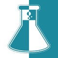 Bicolor icon of a test tube