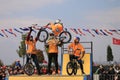 Bicycle acrobatics show