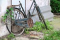 Bicycle Antique Broken Old at decay and rust Royalty Free Stock Photo
