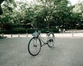 The bicycle around osaka caslte Royalty Free Stock Photo