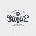 Bicycle badge insignia for any use such as signage design corporate identity, prints on apparel, stamps