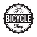 Bicycle Badge/Label. Custom hipster Bike Shop rent