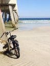 Bicycle on the beach Royalty Free Stock Photo