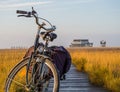 Bicycle on the beach path at the North Sea Royalty Free Stock Photo