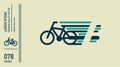 Bicycle. Bike icon vector. Cycling concept logo.