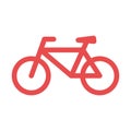 Bicycle. Bike icon vector. Cycling concept. Sign for bicycles path Isolated on white background. Trendy Flat style for graphic Royalty Free Stock Photo