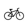 Bicycle. Bike icon vector in flat style Royalty Free Stock Photo