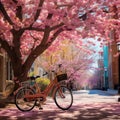 Bicycle Blossoms: Wheels Reflecting the Vibrancy of Spring