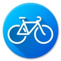 Bicycle blue circle icon design