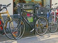 Bicycle with broken wheel Royalty Free Stock Photo