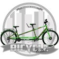 A bicycle of a certain type, on a symbolic background. Royalty Free Stock Photo