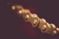 Bicycle chain detail Royalty Free Stock Photo