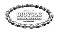 Bicycle chain in the form of a circle. 3D design Royalty Free Stock Photo