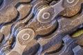 Bicycle chain with gears Royalty Free Stock Photo