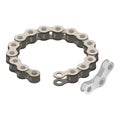 Bicycle chain icon, isometric style Royalty Free Stock Photo