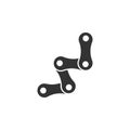 Bicycle, chain line icon. Simple, modern flat vector illustration for mobile app, website or desktop app Royalty Free Stock Photo