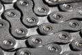 bicycle chain macro Royalty Free Stock Photo