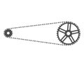 Bicycle Chain And Sprockets