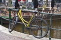 The bike on Aluminiumbrug in Amsterdam. Netherlands.