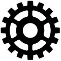 Bicycle chainring, Cogwheel Flat gear in black