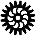 Bicycle chainring, Cogwheel Flat gear in black