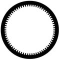 Bicycle chainring, Cogwheel Flat gear in black