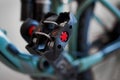 Bicycle clipless pedal. Royalty Free Stock Photo