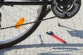 Bicycle Closeup with Tools Royalty Free Stock Photo