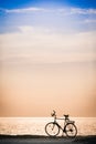 Bicycle at the Coast Royalty Free Stock Photo