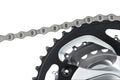 Bicycle crank and chain Royalty Free Stock Photo